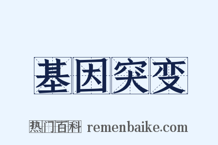 基因突变是什么意思的图片